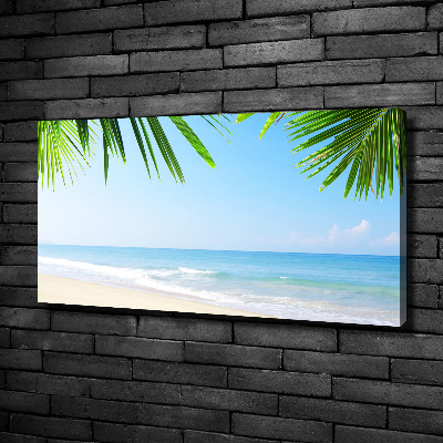 Canvas wall art Tropical beach