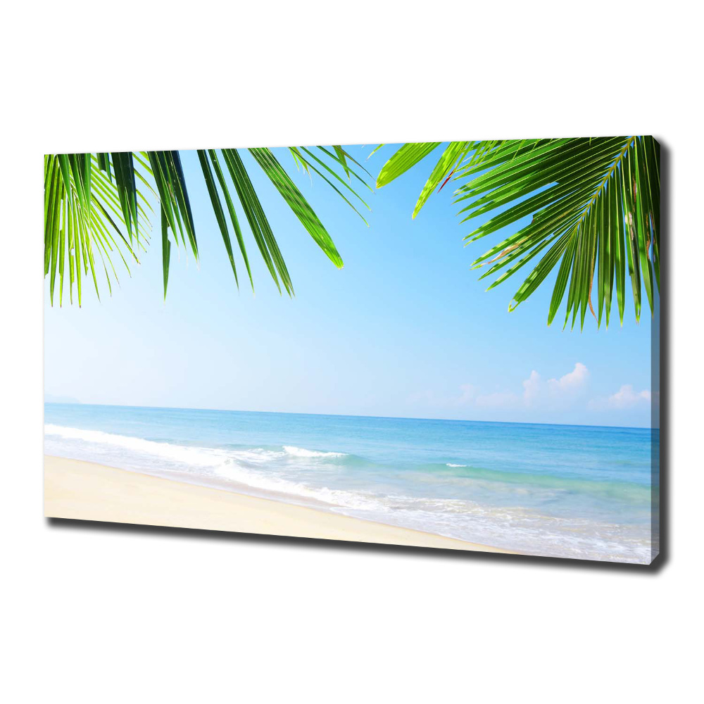 Canvas wall art Tropical beach