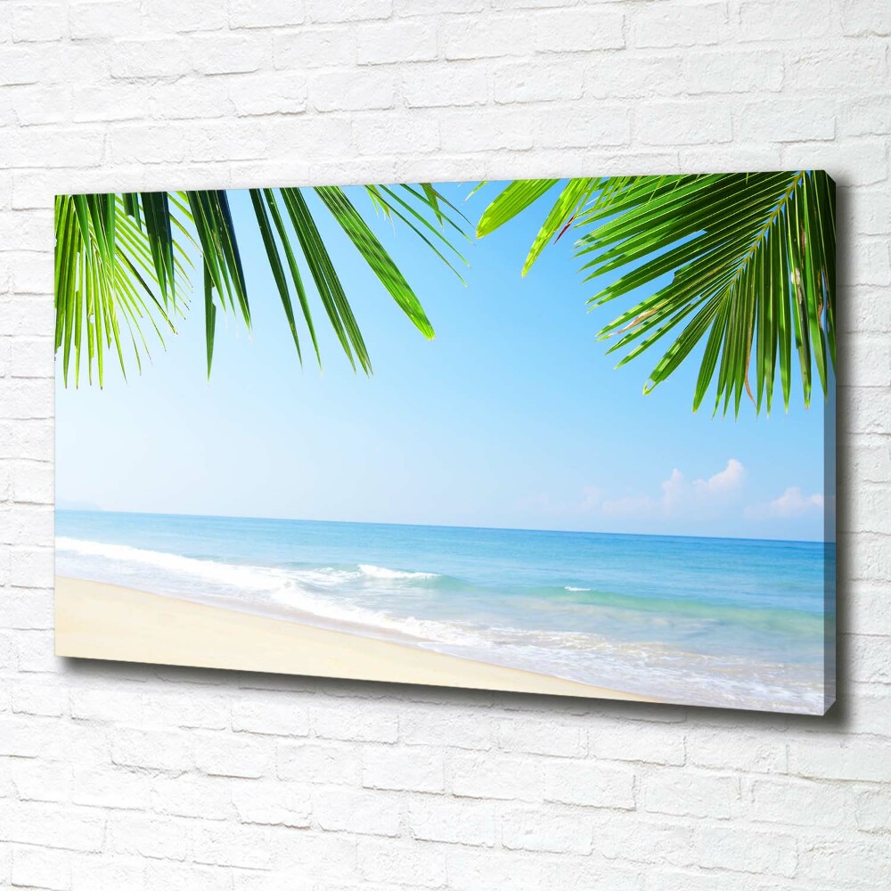 Canvas wall art Tropical beach