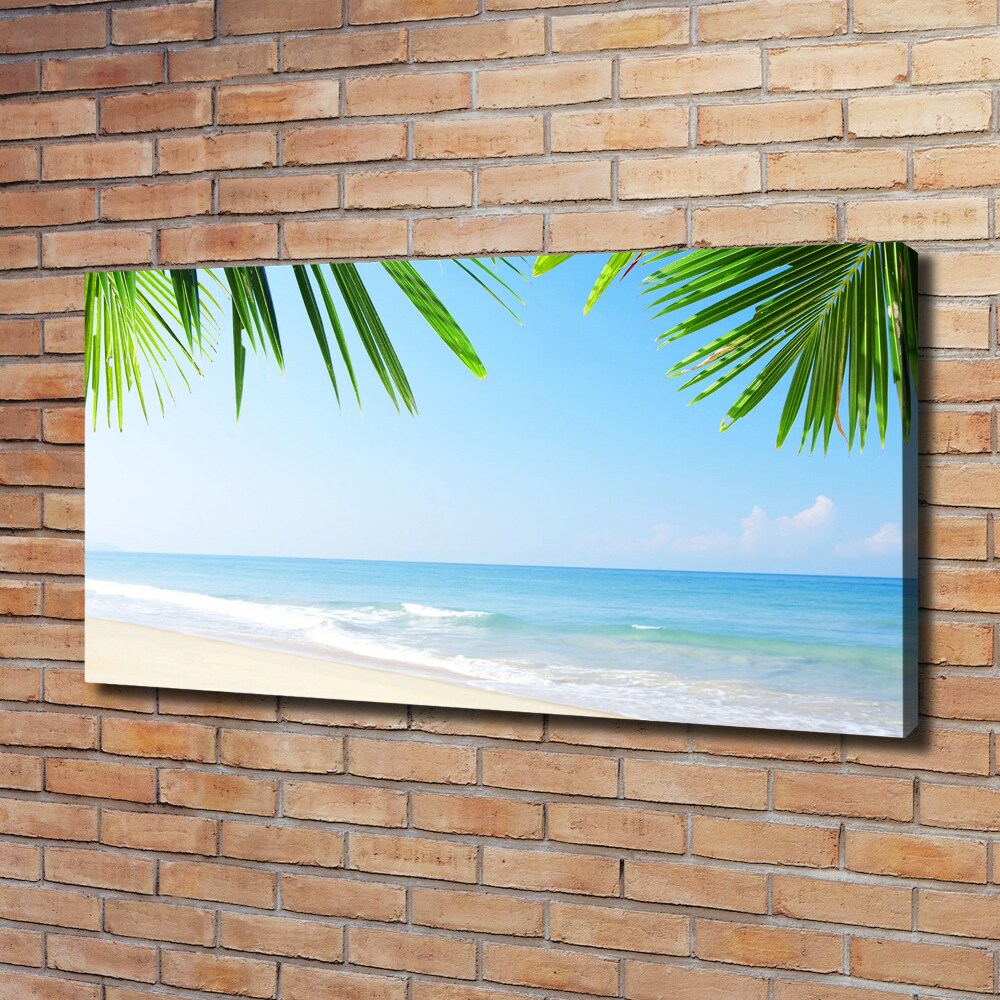 Canvas wall art Tropical beach