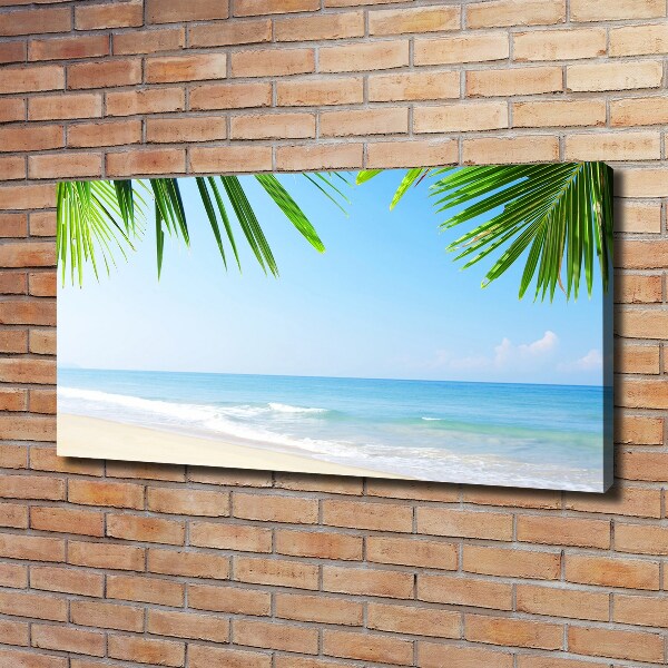 Canvas wall art Tropical beach