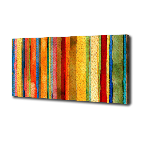 Canvas wall art Colorful stripes