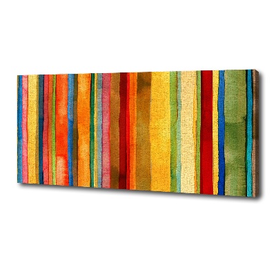 Canvas wall art Colorful stripes