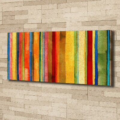 Canvas wall art Colorful stripes