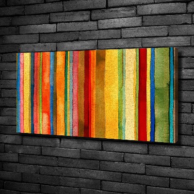 Canvas wall art Colorful stripes