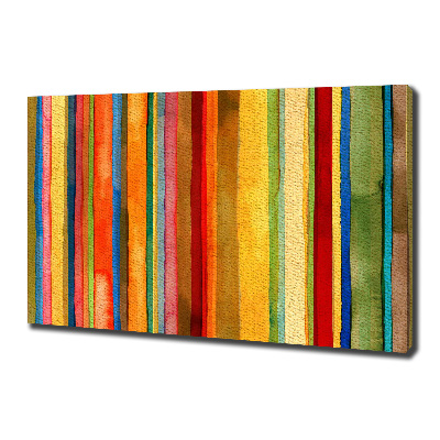 Canvas wall art Colorful stripes