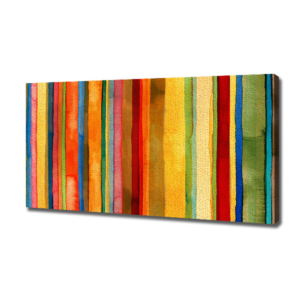 Canvas wall art Colorful stripes