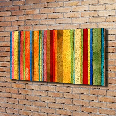 Canvas wall art Colorful stripes