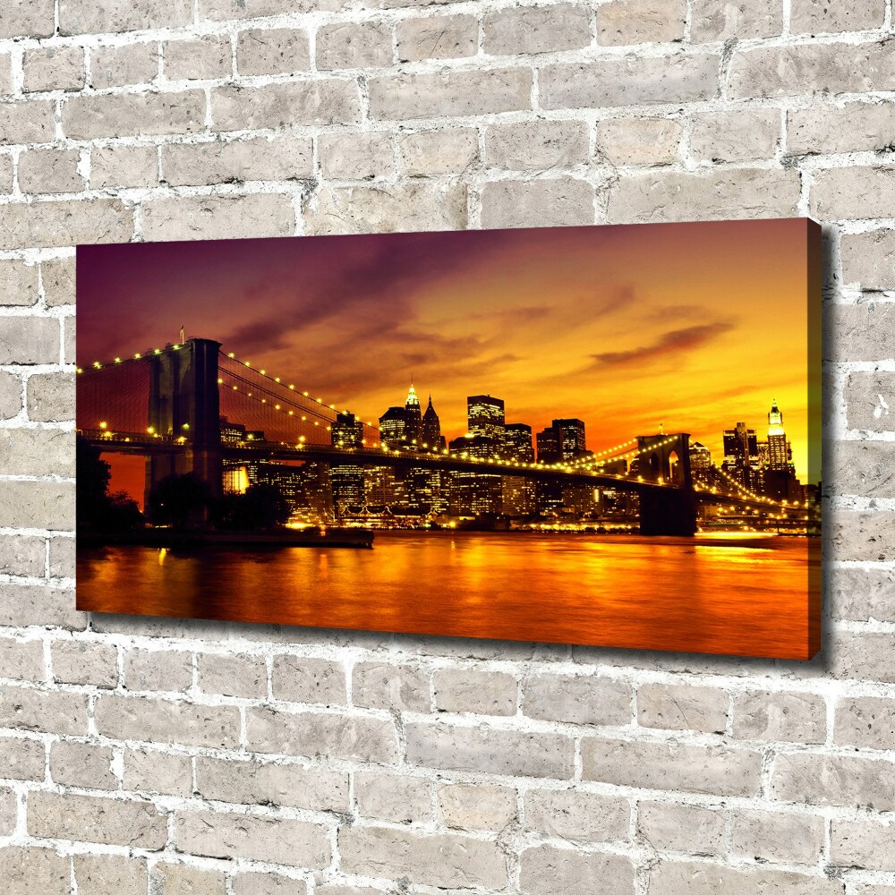 Canvas wall art Brooklyni bridge