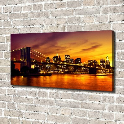 Canvas wall art Brooklyni bridge