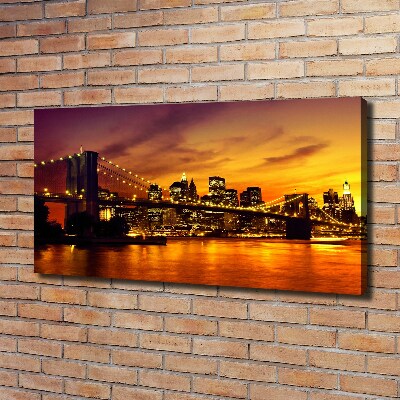 Canvas wall art Brooklyni bridge