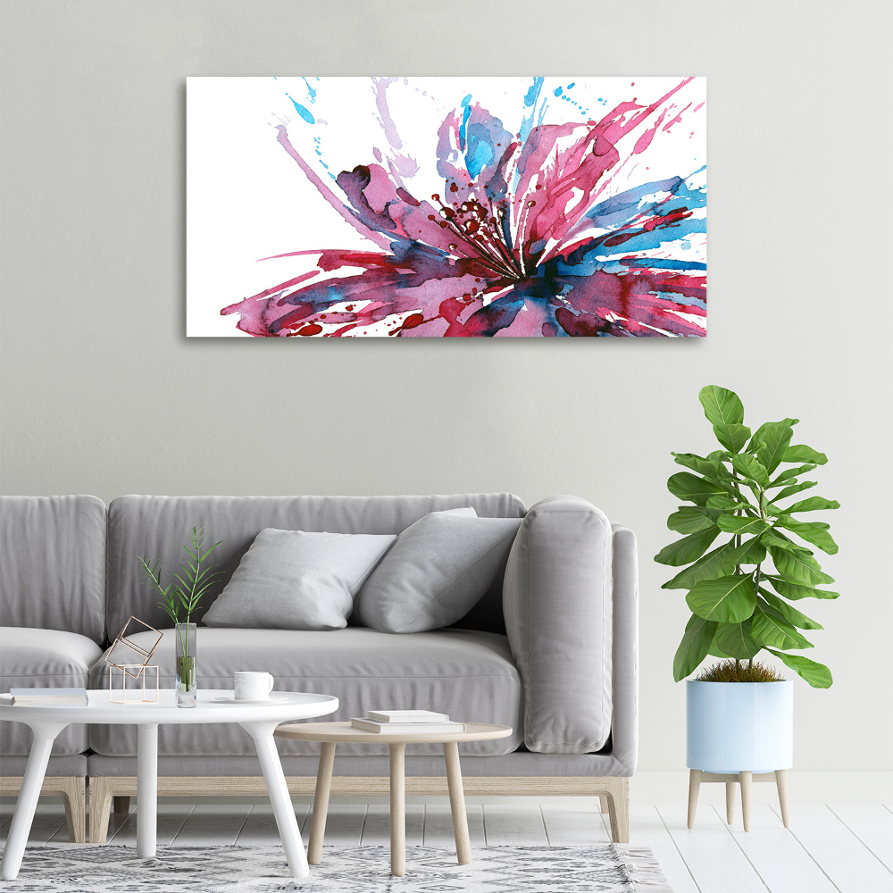 Canvas wall art Abstract flower