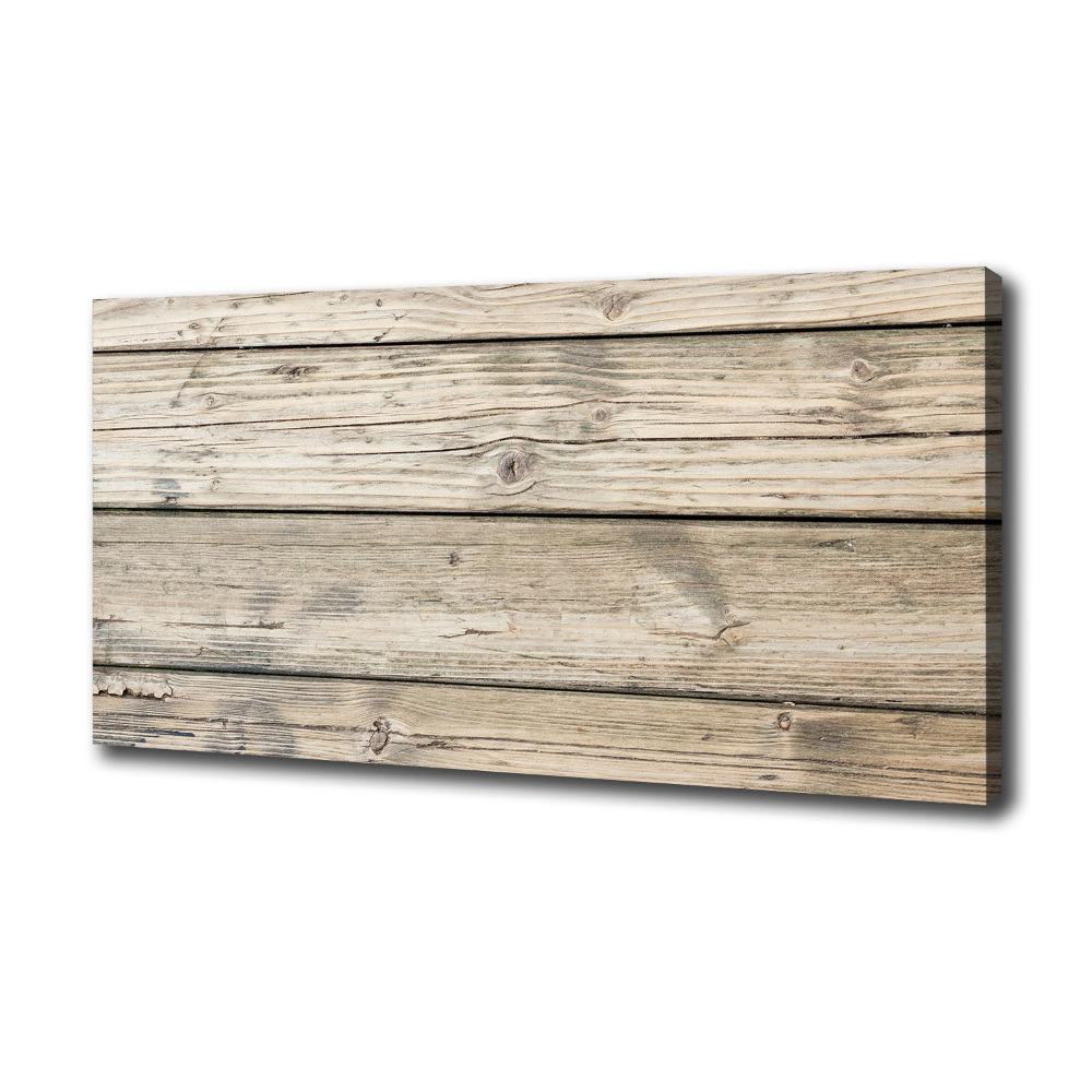 Canvas wall art Wooden background