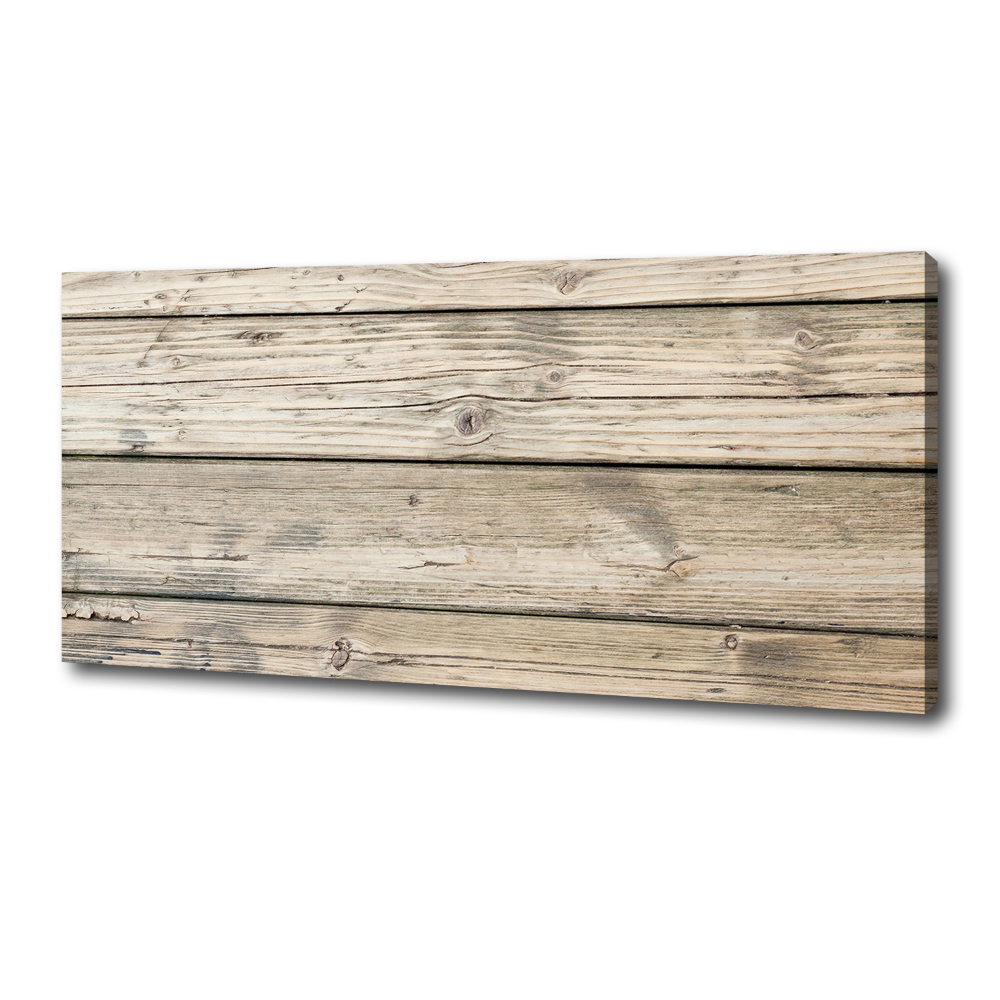 Canvas wall art Wooden background