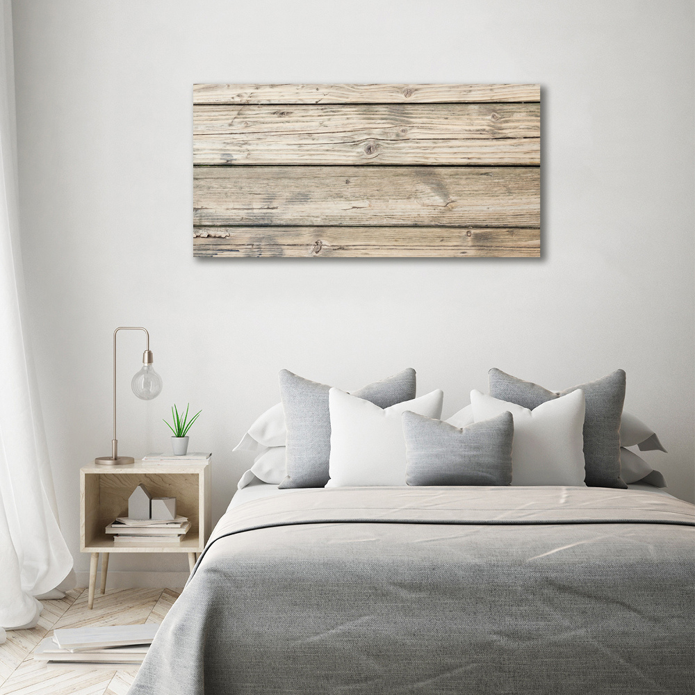 Canvas wall art Wooden background