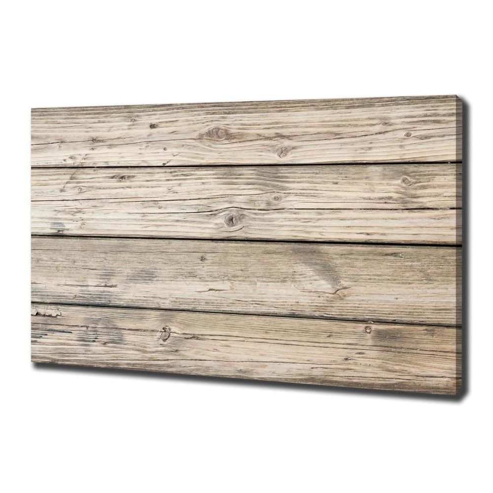 Canvas wall art Wooden background