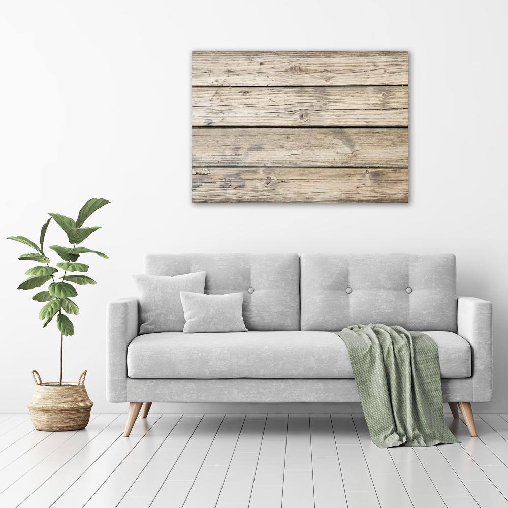 Canvas wall art Wooden background