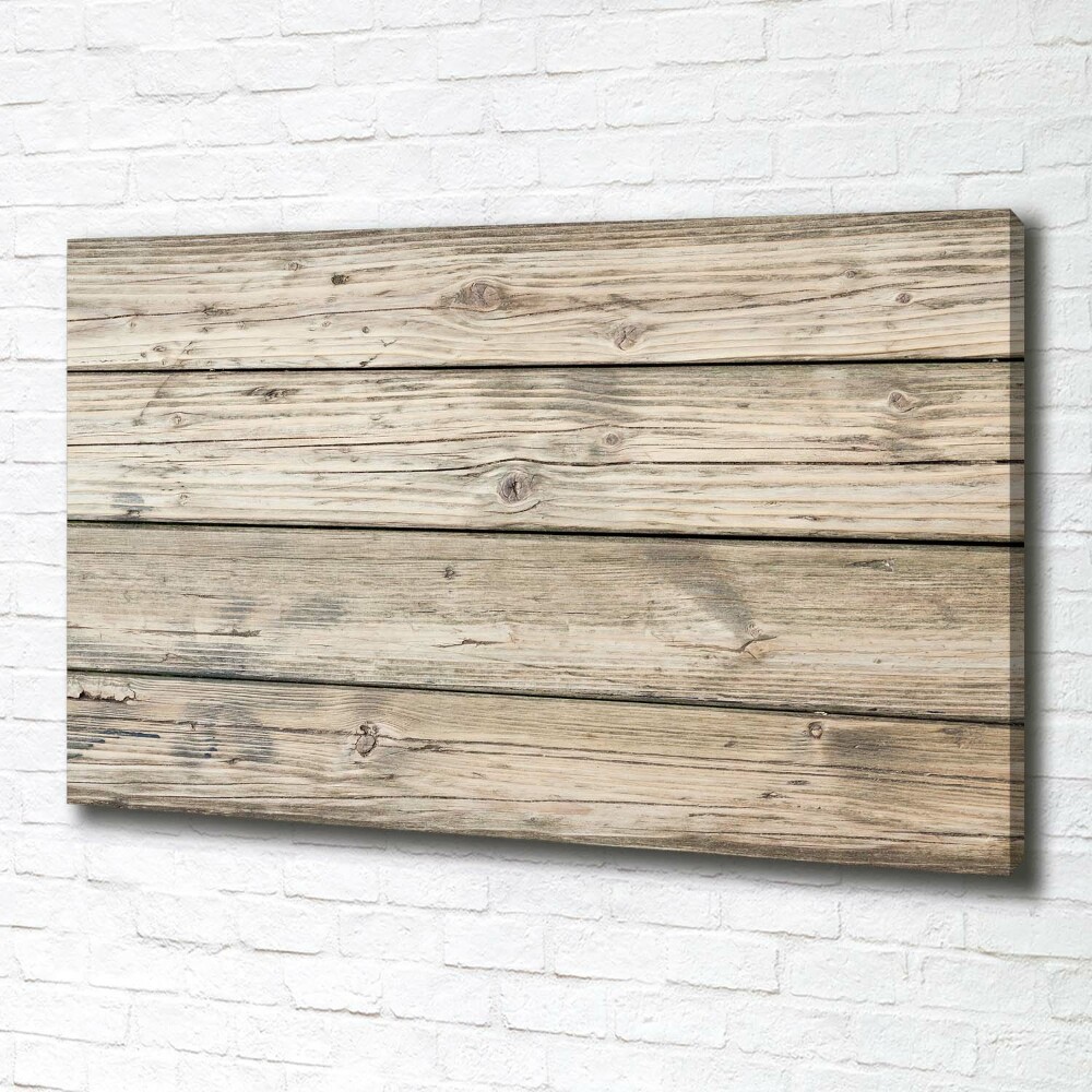 Canvas wall art Wooden background