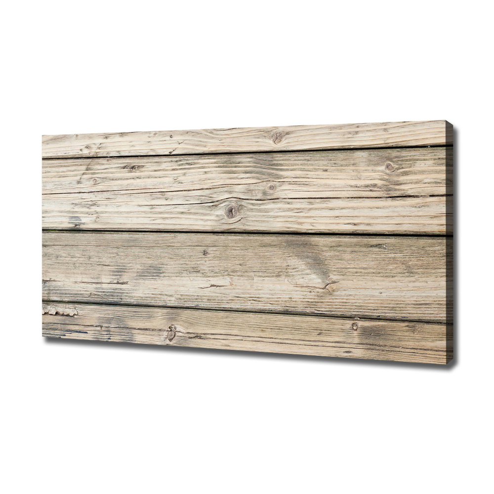 Canvas wall art Wooden background