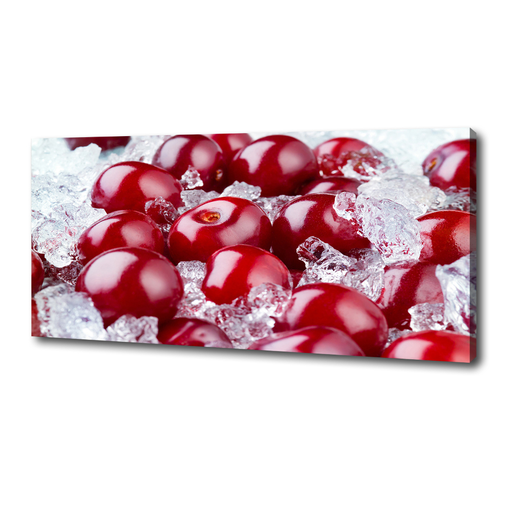 Canvas wall art Frozen cherry