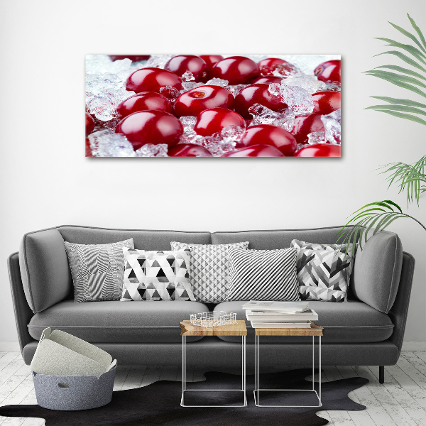 Canvas wall art Frozen cherry