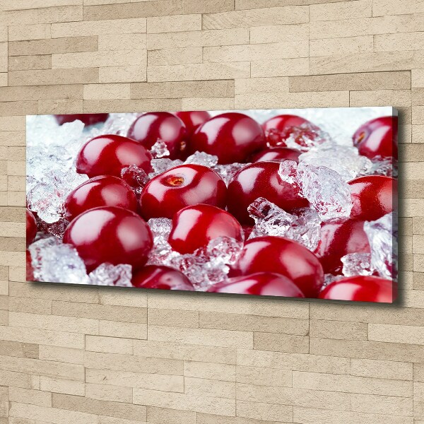 Canvas wall art Frozen cherry