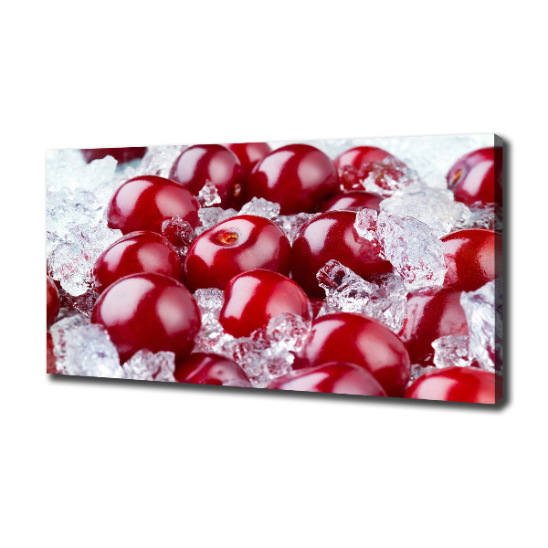 Canvas wall art Frozen cherry