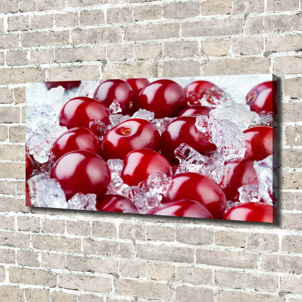 Canvas wall art Frozen cherry