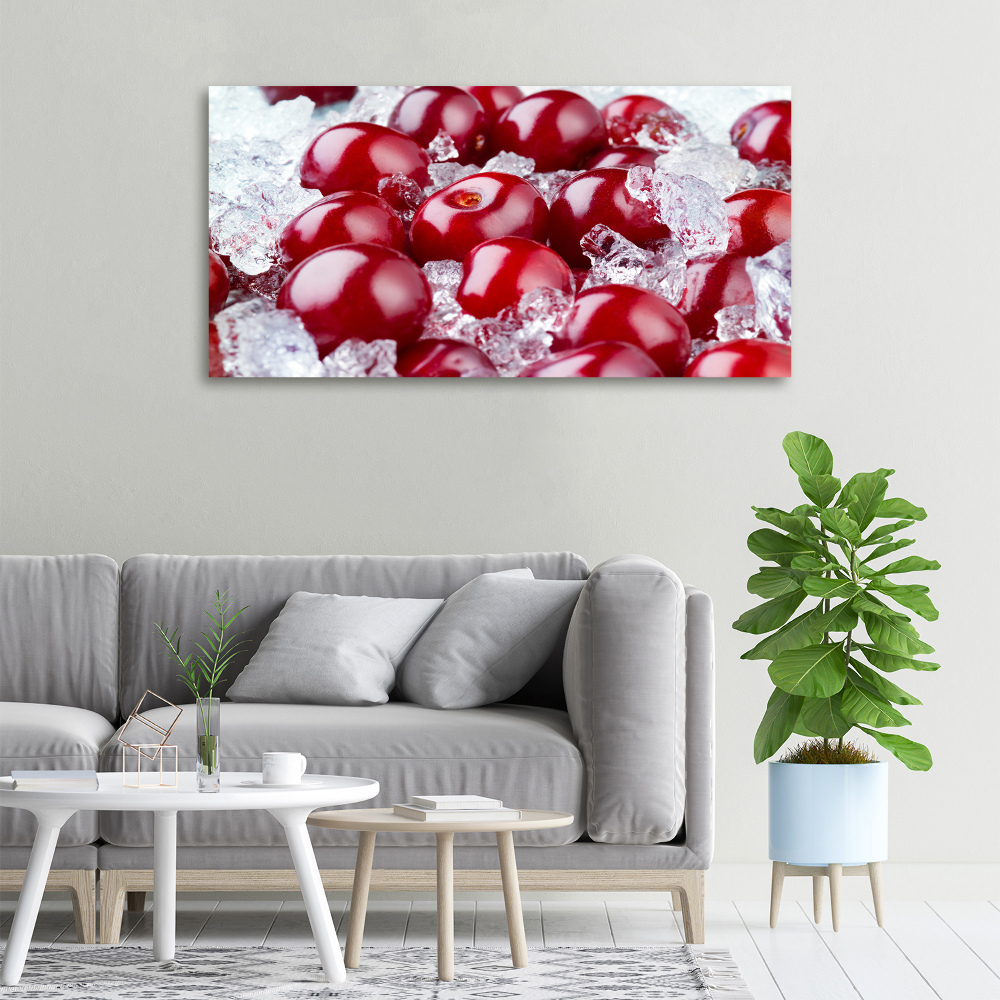 Canvas wall art Frozen cherry