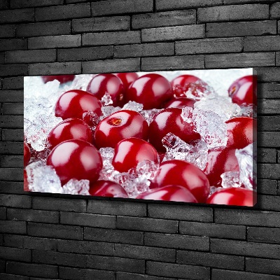 Canvas wall art Frozen cherry