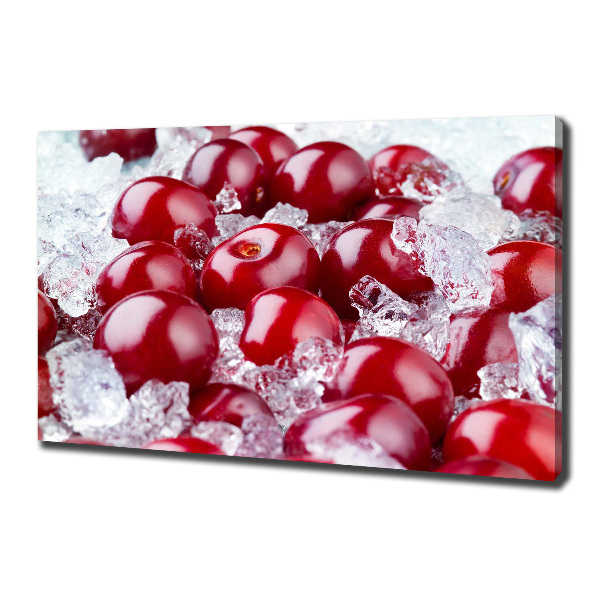 Canvas wall art Frozen cherry