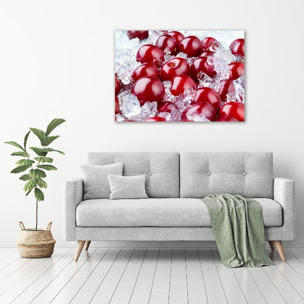 Canvas wall art Frozen cherry