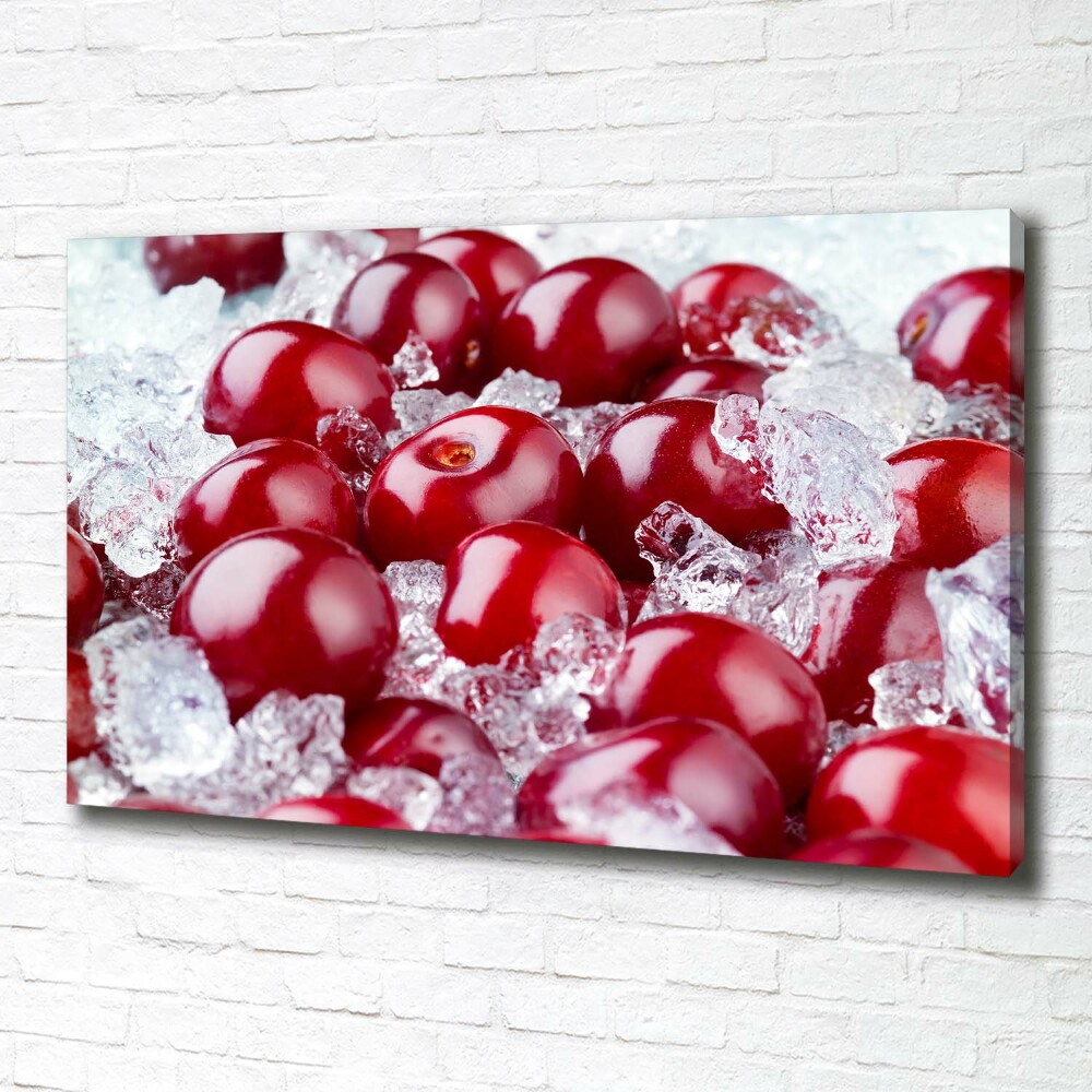 Canvas wall art Frozen cherry