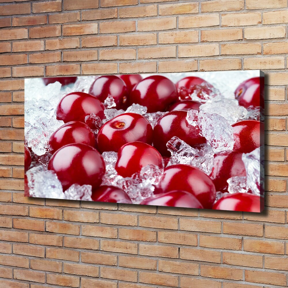 Canvas wall art Frozen cherry