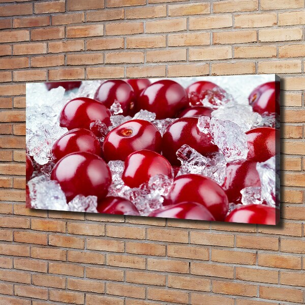 Canvas wall art Frozen cherry