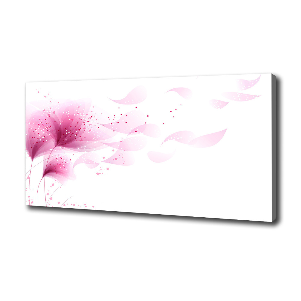 Canvas wall art Pink flower