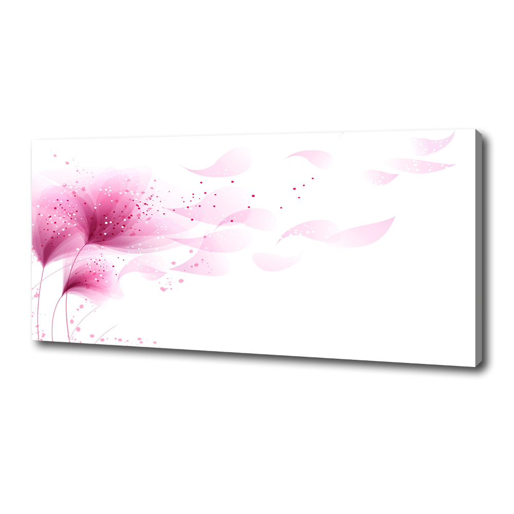 Canvas wall art Pink flower