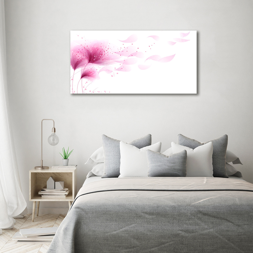 Canvas wall art Pink flower