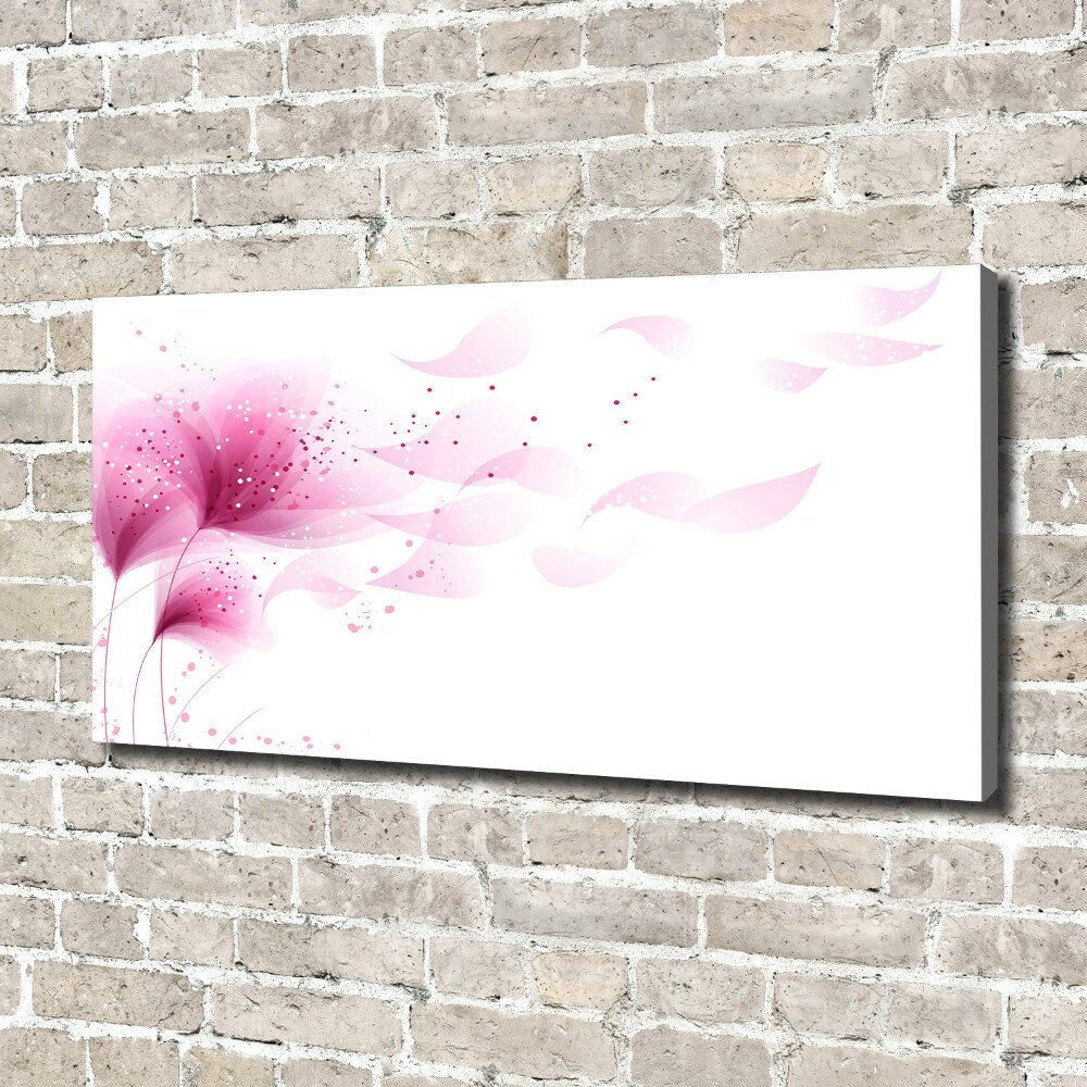 Canvas wall art Pink flower