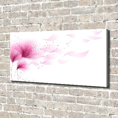 Canvas wall art Pink flower