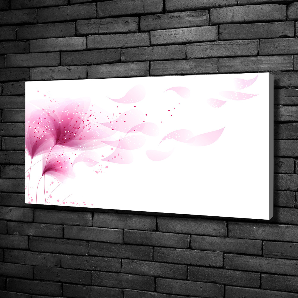 Canvas wall art Pink flower