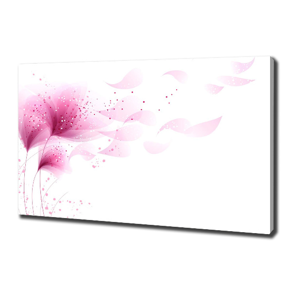 Canvas wall art Pink flower