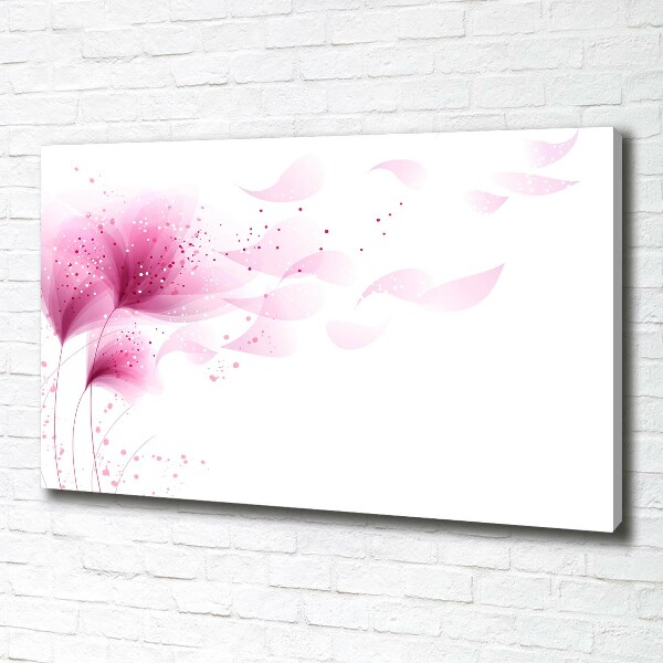 Canvas wall art Pink flower