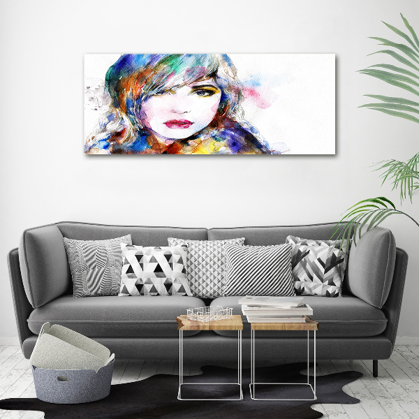 Canvas wall art Woman's face