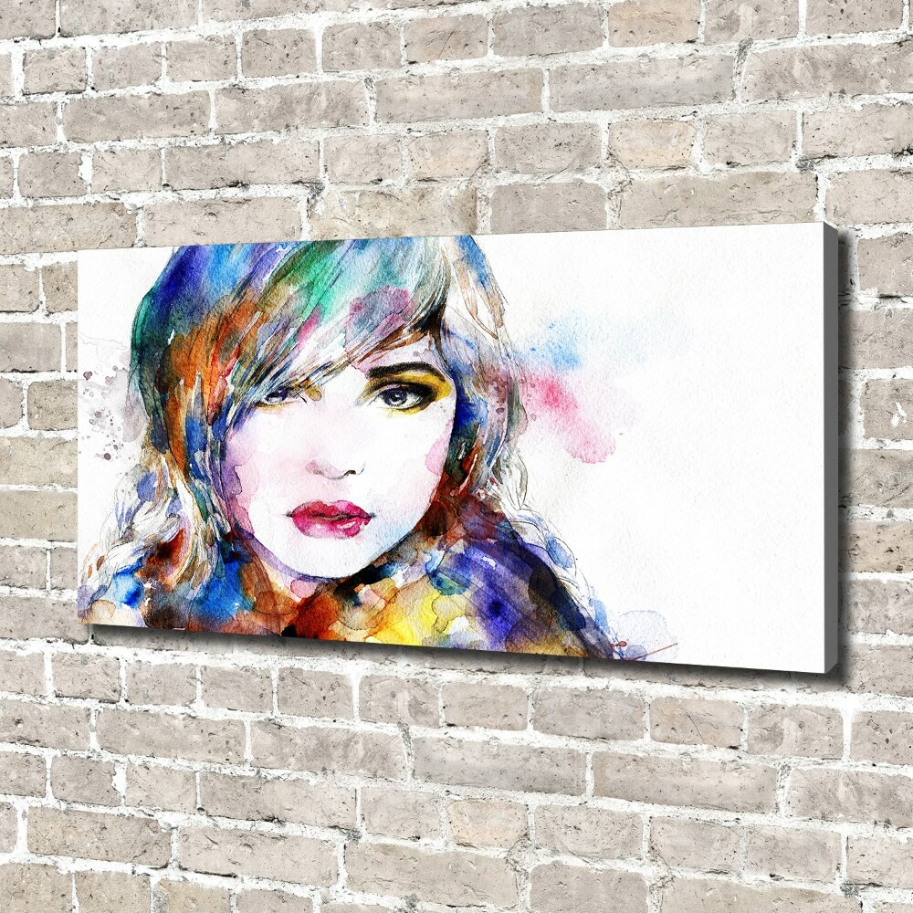 Canvas wall art Woman's face