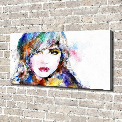 Canvas wall art Woman's face