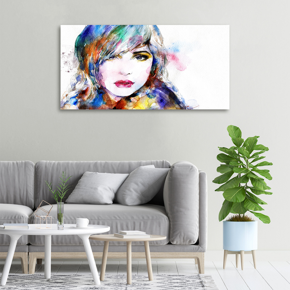 Canvas wall art Woman's face