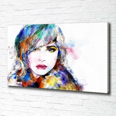 Canvas wall art Woman's face