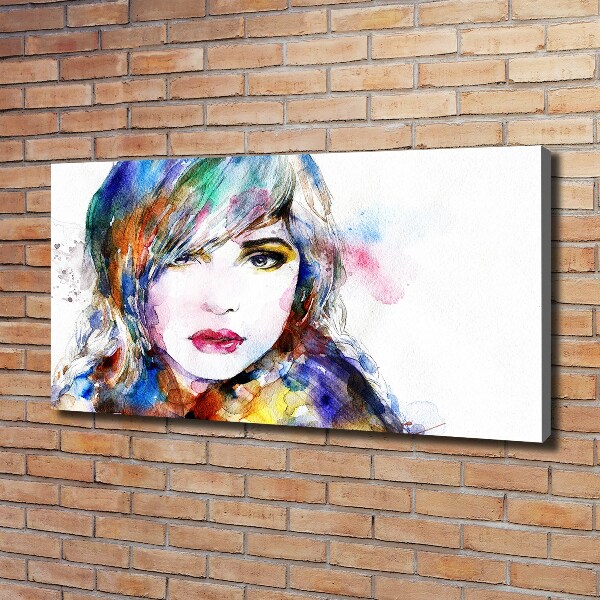 Canvas wall art Woman's face