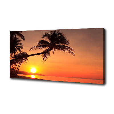 Canvas wall art Sunset beach